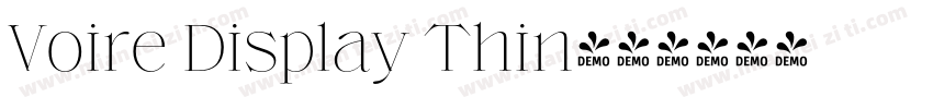 Voire Display Thin字体转换